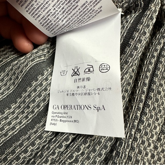 Armani lightweight knit sleeveless stripe top - Picture 7 of 9